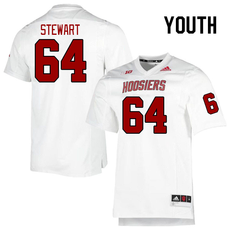 Youth #64 Race Stewart Indiana Hoosiers College Football Jerseys Stitched-Retro
